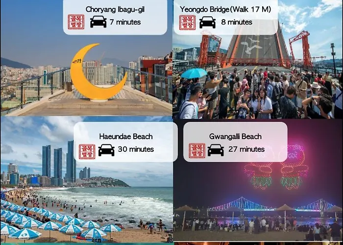 Golmok - Korea Traditional Sytle Villa, Hanbok Experience , Nampo,night Market Walk 5 Minute Appartement *